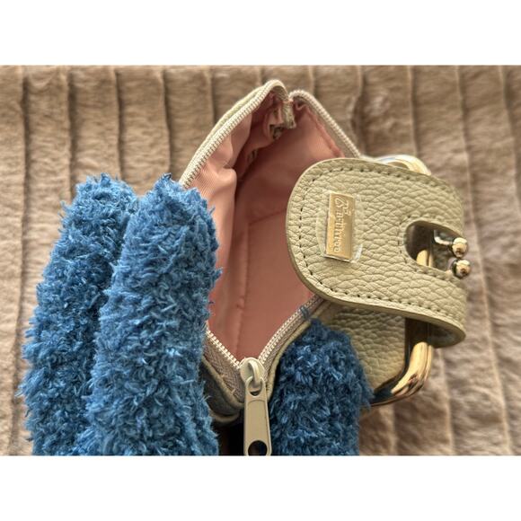 Unused Gray Mini Japanese Wallet with Kiss-Lock Gamaguchi Purse & Zip Pocket - Picture 4 of 7